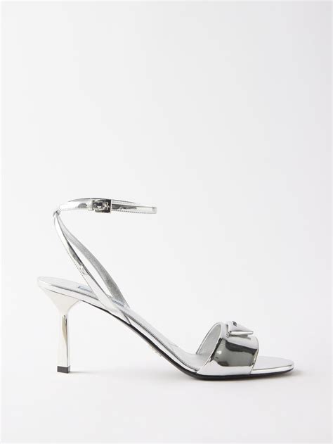 prada sandalen 2022|Prada leather sandals.